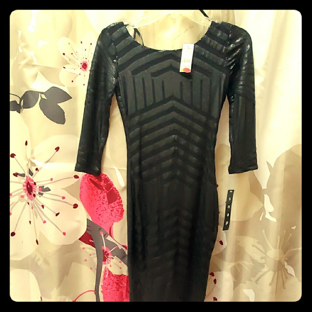 Black cocktail dress, small